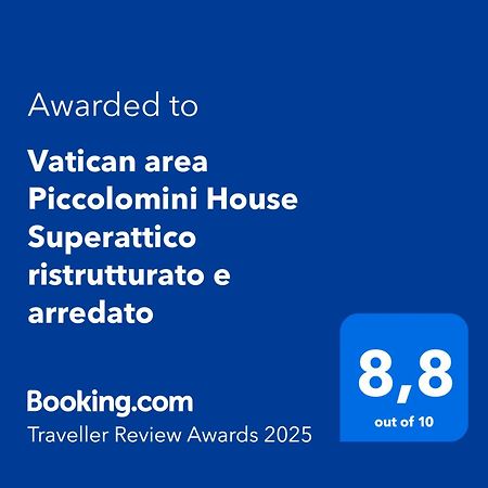 Vatican Area Piccolomini House Superattico Ristrutturato E Arredato Rom Exteriör bild